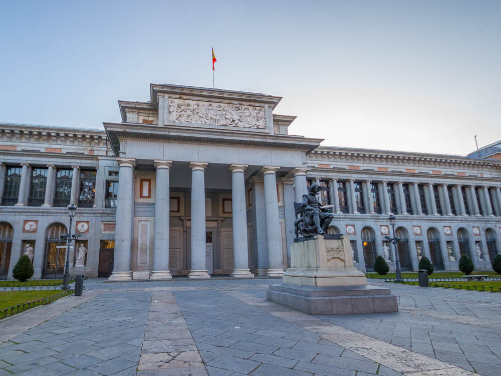 Entrance of the Prado Museum