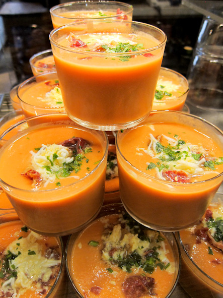 Salmorejo at the San Miguel Market salmorejo dish