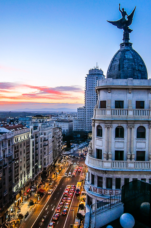 Vistas de la Gran Via Terraza Vincci 66