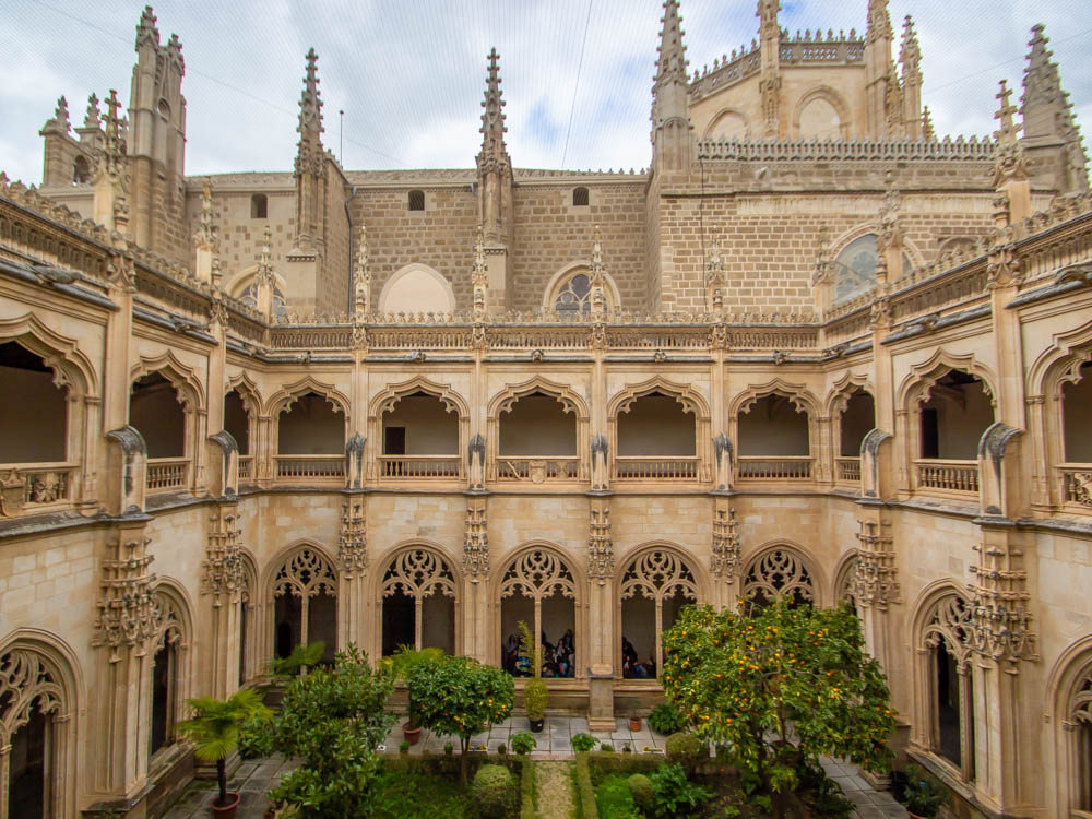 Toledo monastery Monastery cloister at Toledo
