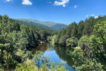 montañas de guadarrama, pinar y embalse de Pradillo